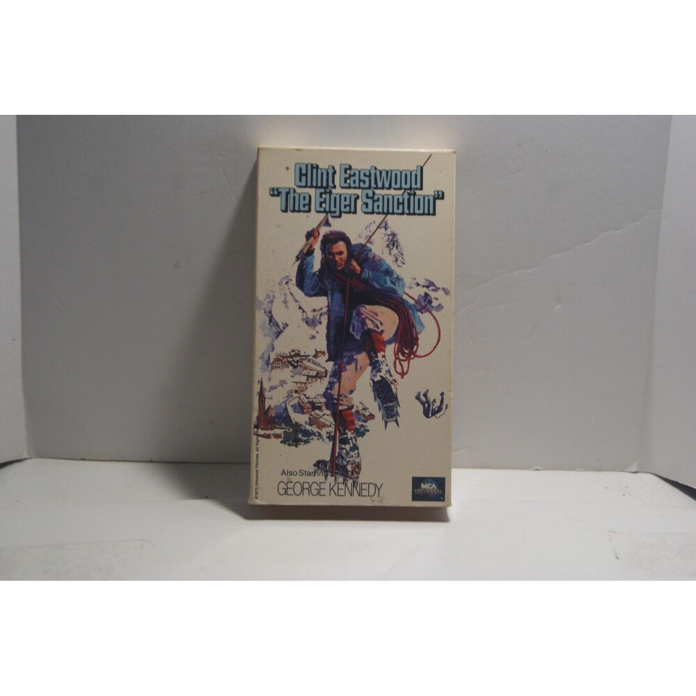 The Eiger Sanction Clint Eastwood VHS Movie Action On Ice